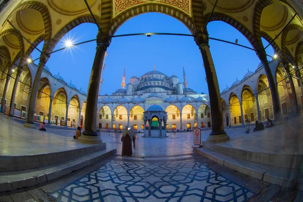 Kék Mecset Sultanahmet Camii Isztambul Törökország — Stock Fotó