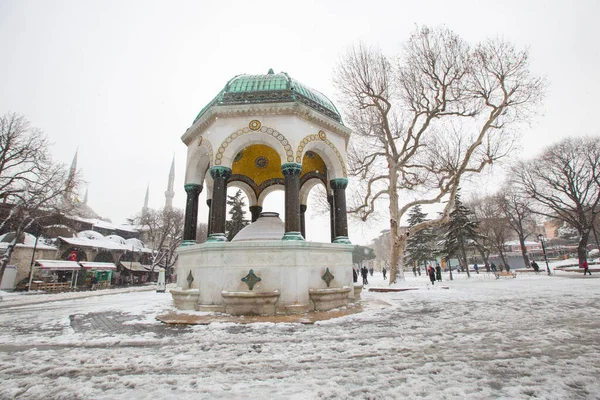 Tyska Fontän Som Gåva Från Wilhelm Sultanahmet Square Byggdes 1898 — Stockfoto