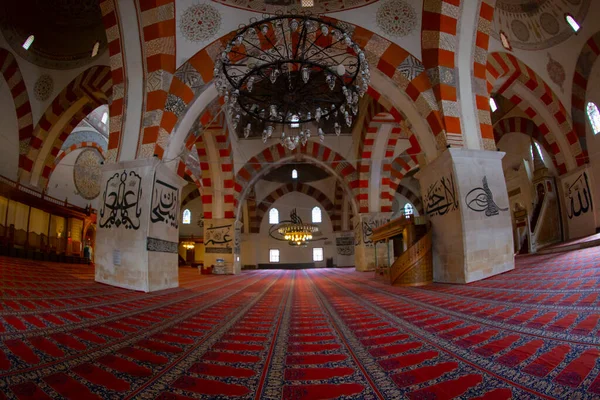 Вид Старую Мечеть Городе Эдирне Турции Эдирне Столицей Османской Империи — стоковое фото
