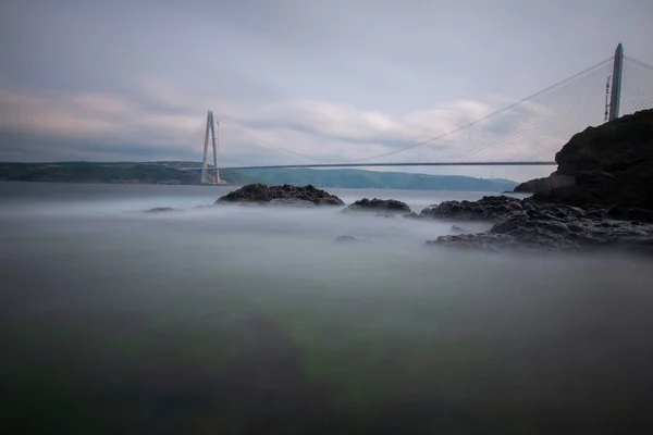 Yavuz Sultan Selim Bridge Istanbul Turquia — Fotografia de Stock