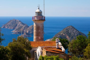 Gelidonya Deniz Feneri ve Adaları Likya Yolu Antalya, Türkiye.