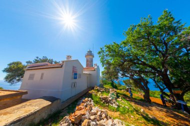 Gelidonya Deniz Feneri ve Adaları Likya Yolu Antalya, Türkiye.