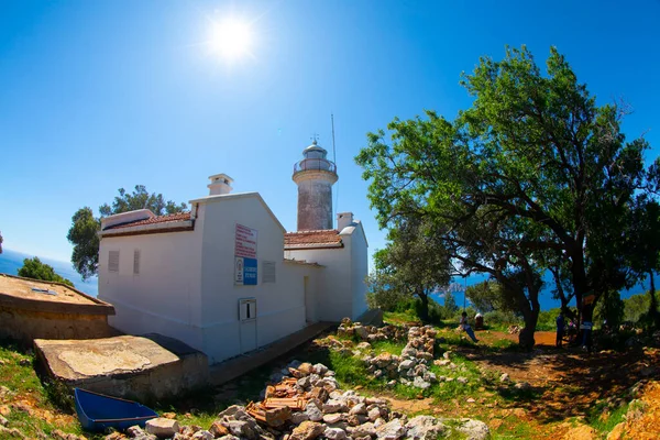 Faro Gelidonya Las Islas Lycian Way Antalya Turquía —  Fotos de Stock