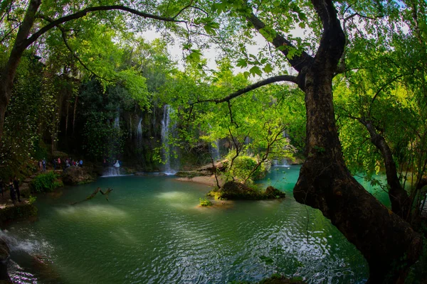 Slavný Kursunlu Waterfalls Antalya — Stock fotografie