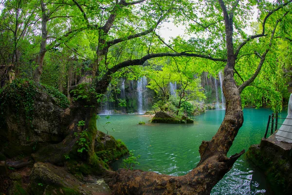 Знаменитые Водопады Курсунлу Анталии — стоковое фото