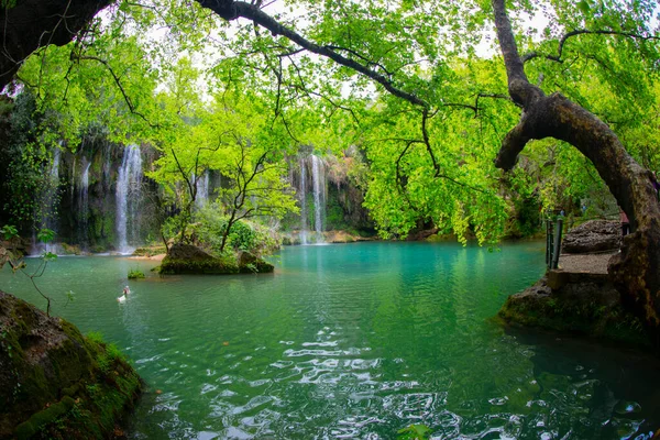 Famous Kursunlu Waterfalls Antalya — Stock Photo, Image