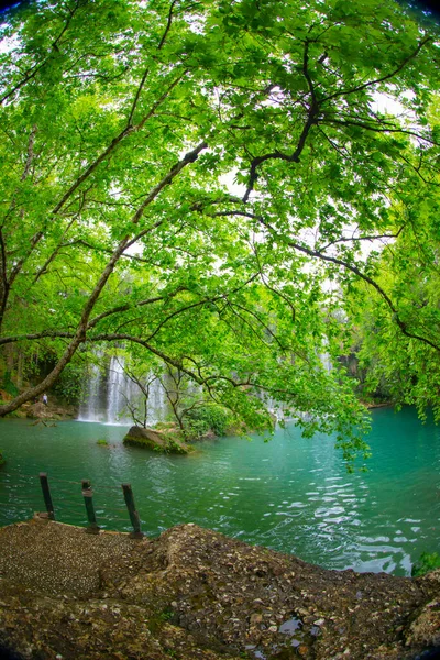 Berühmte Kursunlu Wasserfälle Antalya — Stockfoto