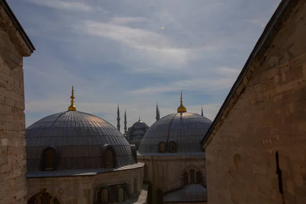 Inredning Antika Basilikan Hagia Sophia Nästan 500 Fungerade Huvudmoskén Istanbul — Stockfoto