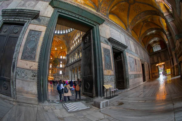 Interieur Van Oude Basiliek Hagia Sophia Bijna 500 Jaar Lang — Stockfoto