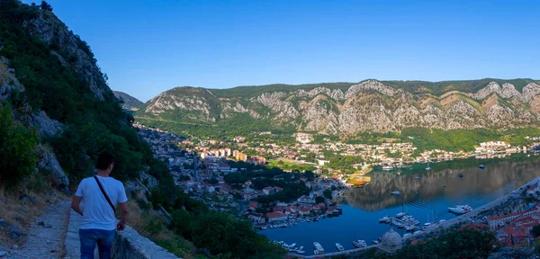 Kotor Černá Hora Zátoka Kotor Jedním Nejkrásnějších Míst Jaderském Moři — Stock fotografie