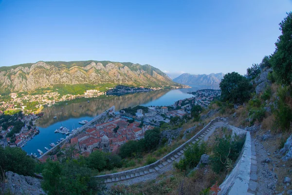 Kotor Černá Hora Zátoka Kotor Jedním Nejkrásnějších Míst Jaderském Moři — Stock fotografie