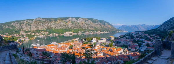 Kotor Montenegro Baia Kotor Baia Uno Dei Luoghi Più Belli — Foto Stock
