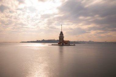 Bakire Kulesi. Harika bir manzara. İstanbul, Türkiye.