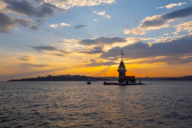 Bakire Kulesi. Harika bir manzara. İstanbul, Türkiye.