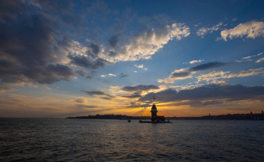 Bakire Kulesi. Harika bir manzara. İstanbul, Türkiye.