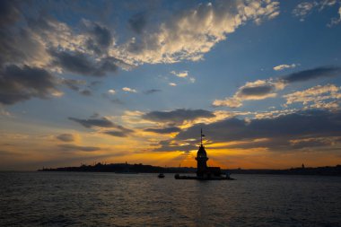 Bakire Kulesi. Harika bir manzara. İstanbul, Türkiye.