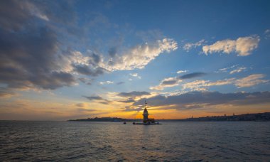 Bakire Kulesi. Harika bir manzara. İstanbul, Türkiye.