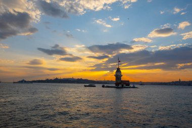 Bakire Kulesi. Harika bir manzara. İstanbul, Türkiye.