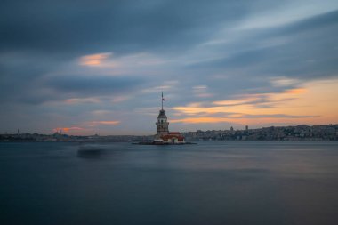 Maiden's Tower. Wonderful landscape. Istanbul, Turkey. clipart