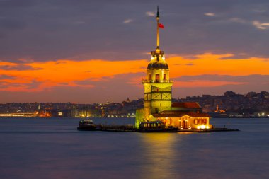 Bakire Kulesi. Harika bir manzara. İstanbul, Türkiye.