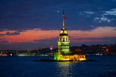 Bakire Kulesi. Harika bir manzara. İstanbul, Türkiye.