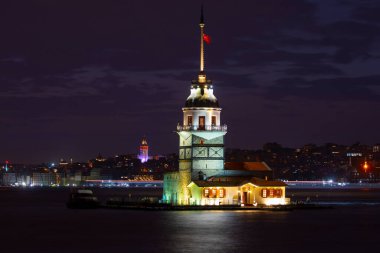 Bakire Kulesi. Harika bir manzara. İstanbul, Türkiye.