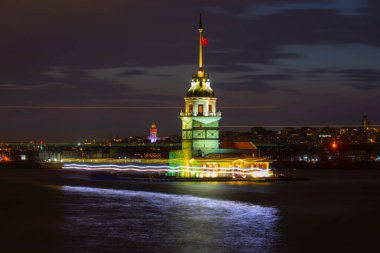 Bakire Kulesi. Harika bir manzara. İstanbul, Türkiye.