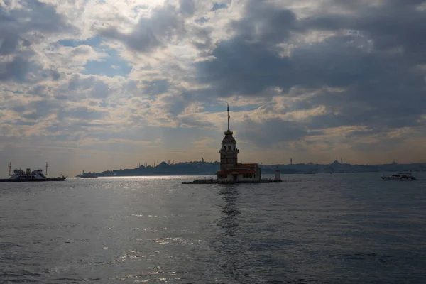 Panenská Věž Nádherná Krajina Istanbul Turecko — Stock fotografie