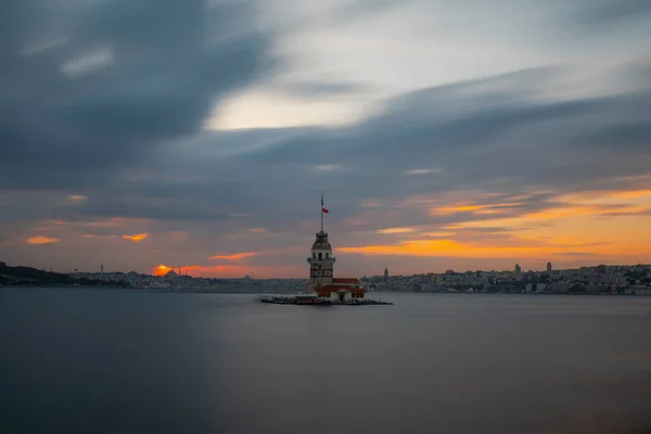 Tour Vierge Magnifique Paysage Istanbul Turquie — Photo
