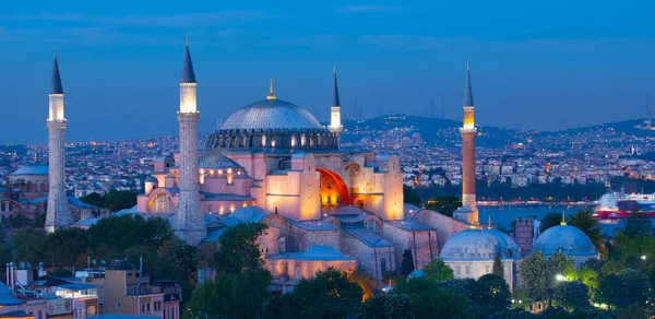 Όμορφη Θέα Στην Αγία Σοφία Στην Κωνσταντινούπολη Τουρκία Από Ψηλά — Φωτογραφία Αρχείου