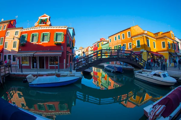 Île Murano Venise Italie Vue Sur Canal Avec Bateau Bateau — Photo