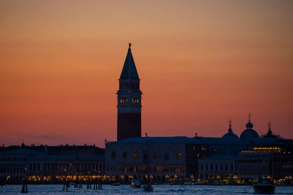 Краса Італії Панорамний Вид Захід Сонця Венеції Венеція — стокове фото