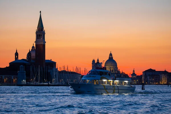 Краса Італії Панорамний Вид Захід Сонця Венеції Венеція — стокове фото
