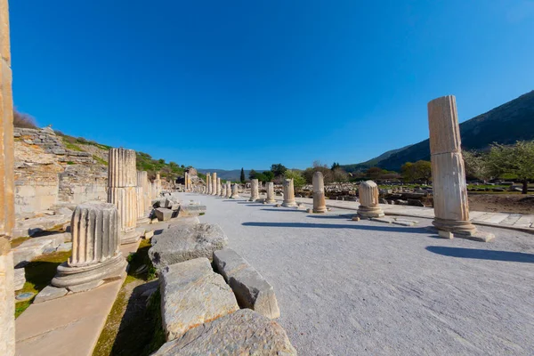 Ефес Стародавньому Місті Ефес Туреччина Побачив Краєвид Стародавнього Театру Ephesus — стокове фото