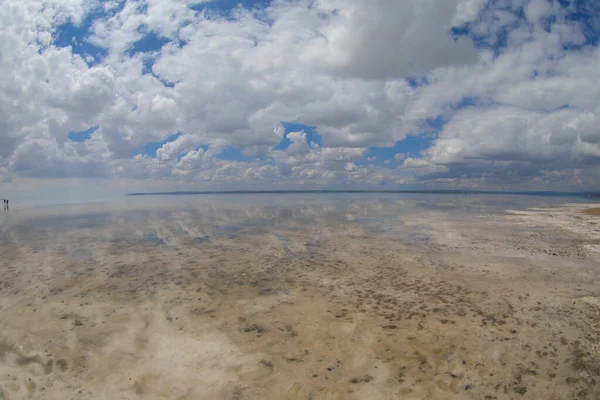 Panorama Dried Area Salt Lake Located Central Anatolia Turkey Lake — Stock Photo, Image