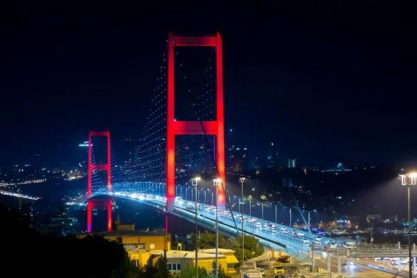 Toller Blick Auf Den Bosporus Von Istanbul Bei Sonnenuntergang Istanbul — Stockfoto