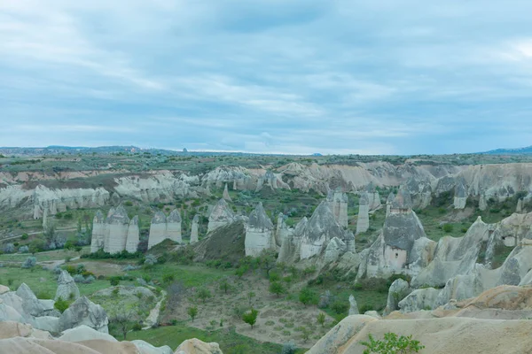 Panoramautsikt Över Love Valley Nära Goreme Byn Kappadokien Turkiet — Stockfoto