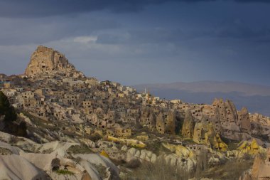 Kapadokya, Türkiye 'deki Güvercin Vadisi manzaraları