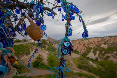 Kapadokya, Türkiye 'deki Güvercin Vadisi manzaraları