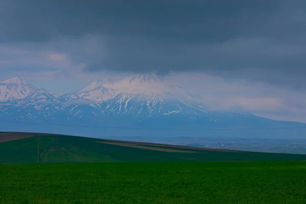 Hasan Mountain Som Ligger Staden Aksaray Turkiet Största Bergen Landet — Stockfoto