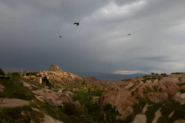 Landscapes Valley Pigeons Cappadocia Turkey — Zdjęcie stockowe