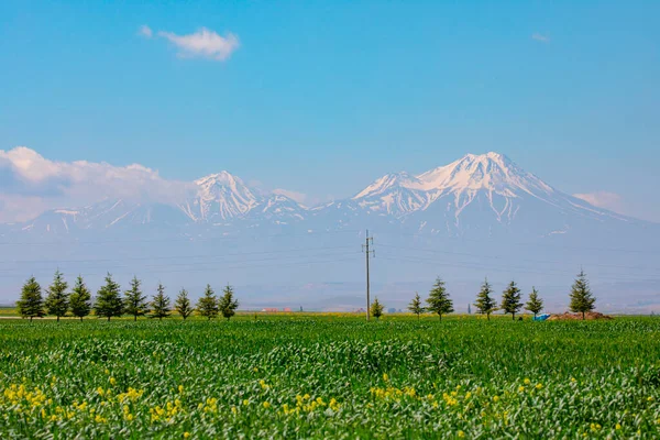 Montaña Volcánica Hasan Aksaray Turquía — Foto de Stock