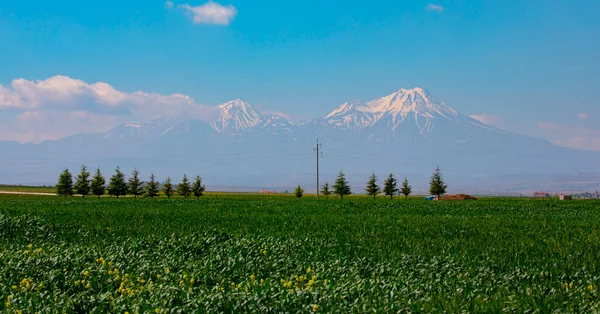 Montaña Volcánica Hasan Aksaray Turquía — Foto de Stock