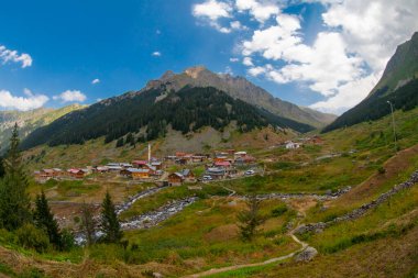 Rize 'deki Elevit Platosu. Bu plato, Rize 'nin Camlihemsin ilçesinde yer almaktadır. Kackar Dağları bölgesi. Rize, Türkiye.