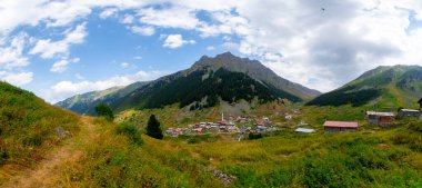 Rize 'deki Elevit Platosu. Bu plato, Rize 'nin Camlihemsin ilçesinde yer almaktadır. Kackar Dağları bölgesi. Rize, Türkiye.