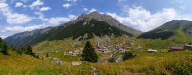 Rize 'deki Elevit Platosu. Bu plato, Rize 'nin Camlihemsin ilçesinde yer almaktadır. Kackar Dağları bölgesi. Rize, Türkiye.