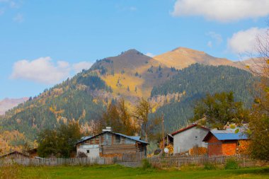 Artvin 'in SavSat ilçesi sonbaharda ziyaretçilerine harika manzaralar sunuyor.