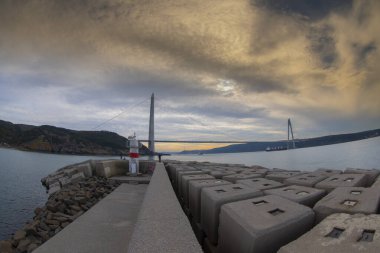 Yavuz Sultan Selim Köprüsü, İstanbul, Türkiye. 3. Boğaz Köprüsü ve Kuzey Marmara Otoyolu.