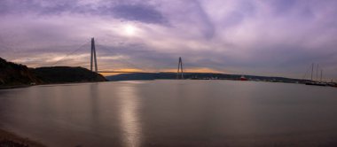 Yavuz Sultan Selim Köprüsü, İstanbul, Türkiye. 3. Boğaz Köprüsü ve Kuzey Marmara Otoyolu.