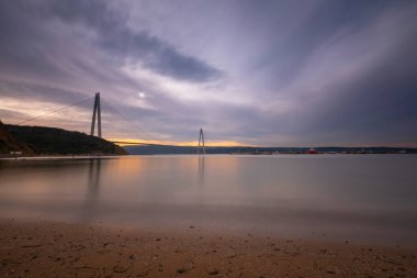 Yavuz Sultan Selim Köprüsü, İstanbul, Türkiye. 3. Boğaz Köprüsü ve Kuzey Marmara Otoyolu.